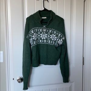 L.A. Hearts Quarter-zip Cropped Sweater